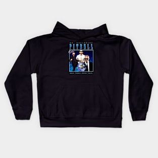 mr underground vintage blue Kids Hoodie